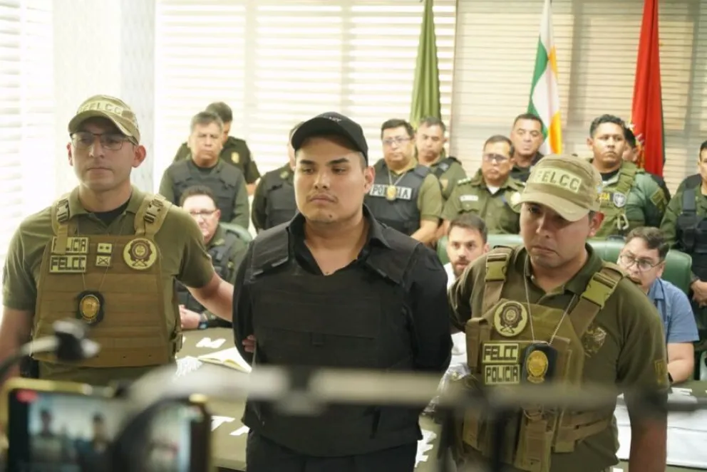 El Colla, cuando fue aprehendido el 4 de agosto de 2023. FOTO: ABI