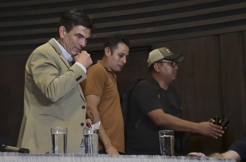 Paz y Lara en una imagen del 20 de octubre. Foto: APG