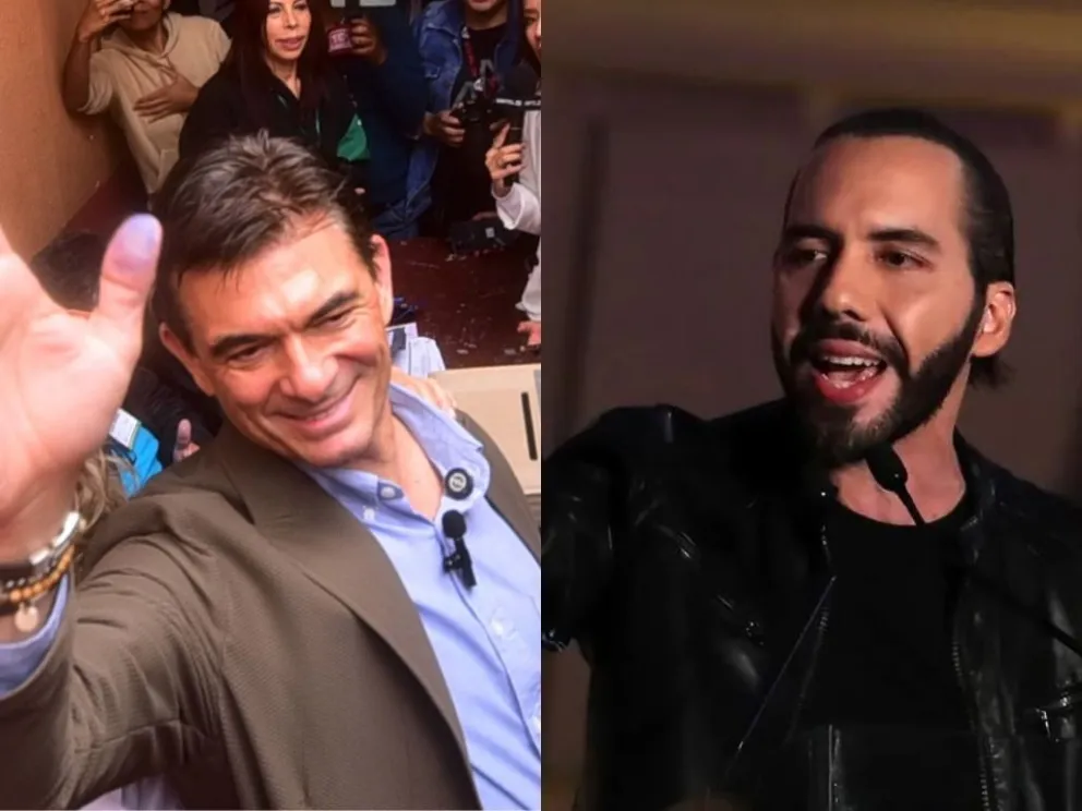 Rodrigo Paz y Nayib Bukele. Fotos: APG y EFE