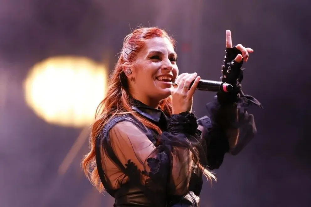 La cantante española Leire Martínez, durante una presentación. EFE