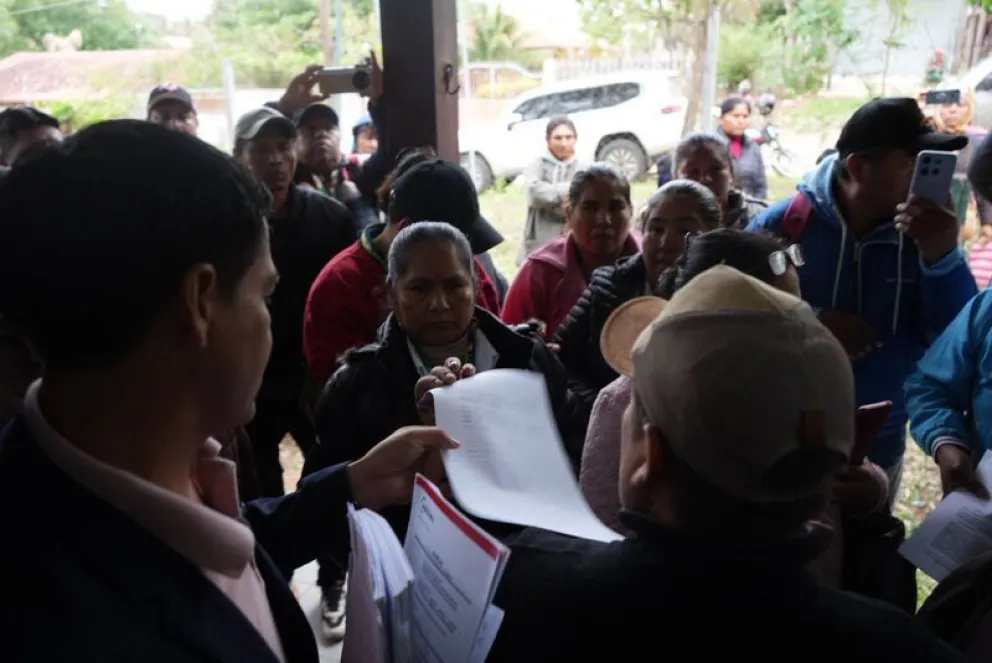 Intervención de juzgados este jueves en Santa Cruz. Foto: ABI