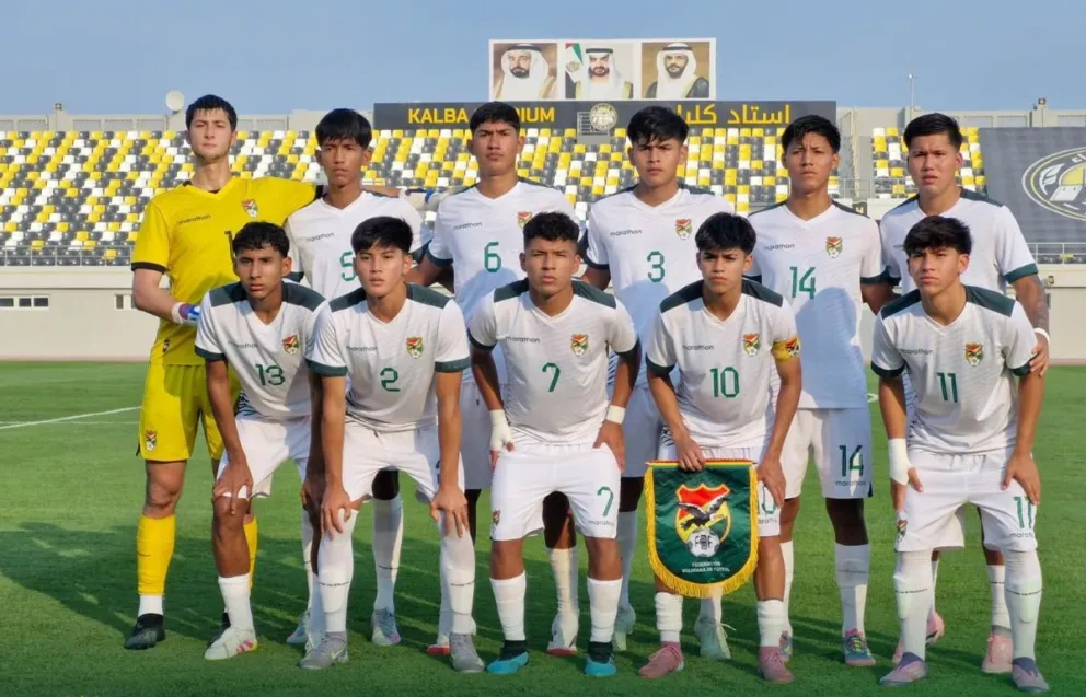 El onceno nacional que enfrentó a Emiratos Árabes Unidos previo al Mundial. Foto: FBF.