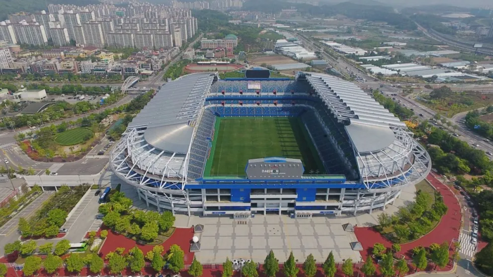  El Estadio Mundialista de Daejon, sede del encuentro entre Corea del Sur y Bolivia. Foto: F.E