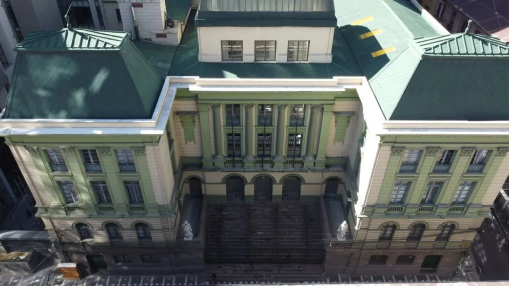 Vista aérea del Tribunal Departamental de Justicia de La Paz. FOTO: Tribunal Departamental de Justicia de La Paz