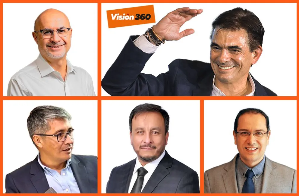 El presidente electo Rodrigo Paz el 19 de octubre. Foto: EFE y RRSS de los profesionales. Montaje: Visión 360 