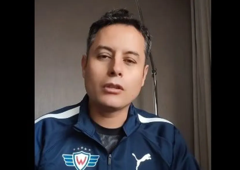 Edmand Lara en el video de denuncia. FOTO: Equipo de Edman Lara