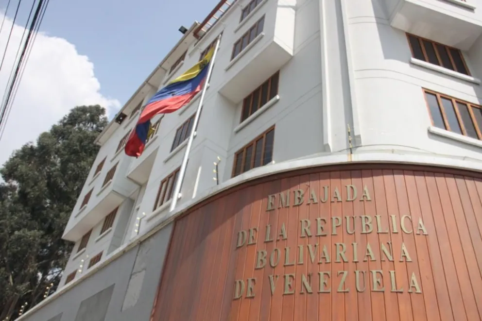 Sede de la legación diplomática de Venezuela. Foto: El Universal 