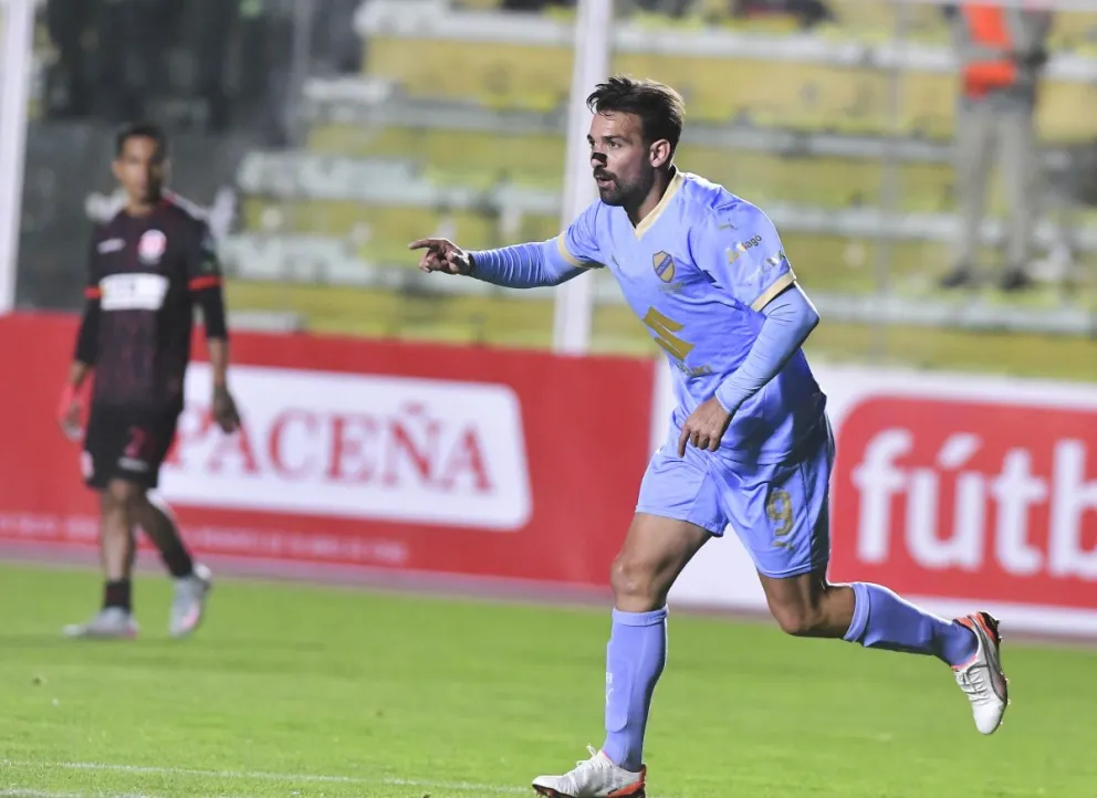 Cauteruccio celebra su gol a FC Universitario. Foto: APG.