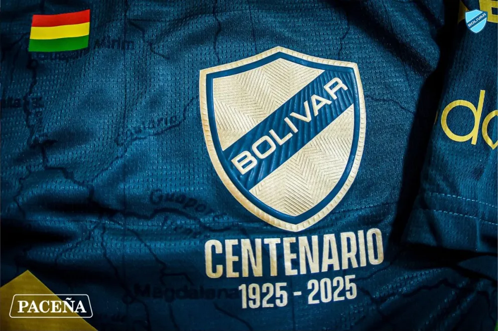 El escudo de la Academia en su año del Centenario. Foto: Club Bolívar.