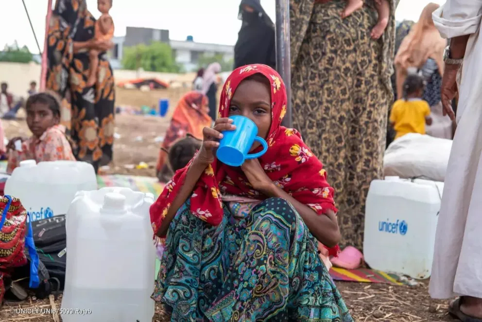 Se estima que más de 3,2 millones de niños menores de cinco años en Sudán sufren desnutrición severa. Foto: Unicef-Rajab