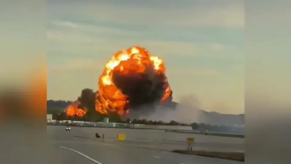 Un avión de UPS se estrella tras el despegue en el aeropuerto internacional de Kentucky Foto: Captura de video 