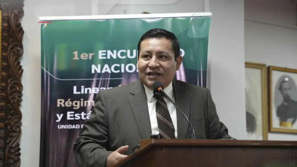 El presidente del Consejo de la Magistratura, Manuel Baptista. Foto: Consejo de la Magistratura Bolivia
 ·