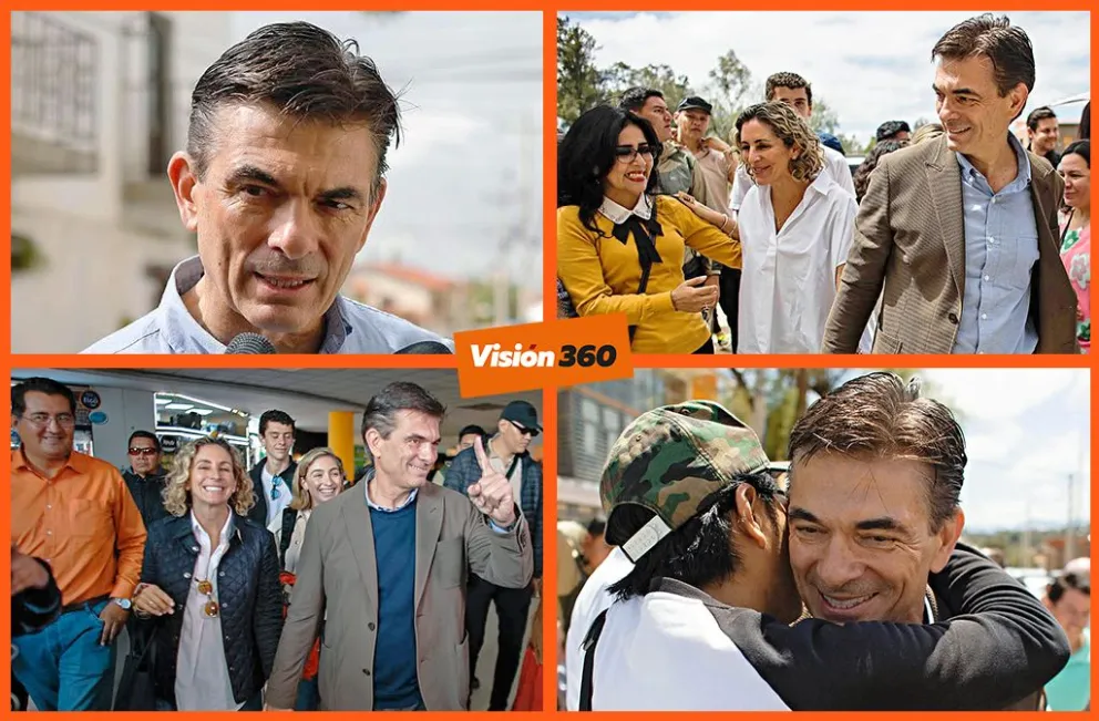 El presidente electo Paz, junto a su esposa. Foto: APG y RRSS de Paz 