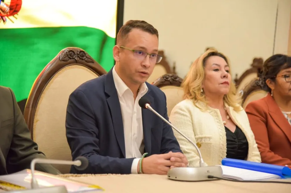 El presidente del TSJ, Romer Saucedo, en una imagen tomada de su cuenta en X.