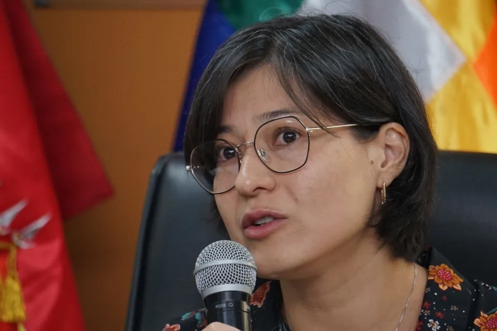 Margot Ayala, directora de la Agencia Nacional de Hidrocarburos. Foto: APG 