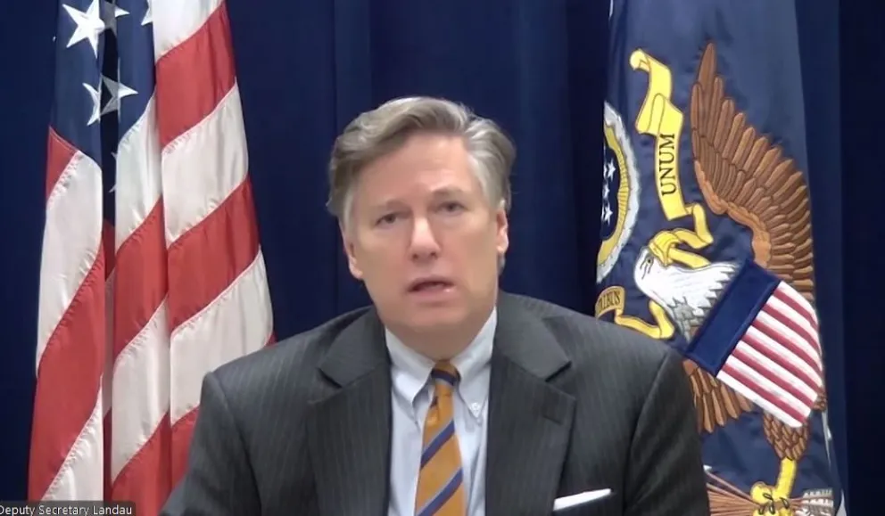 El vicesecretario de Estado de Estados Unidos, Christopher Landau. Foto: Archivo