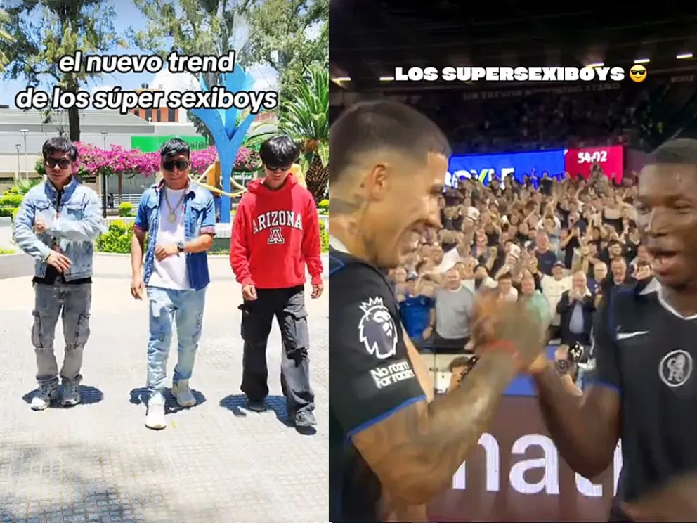 Captura de una escena del video de los Súper Sexi Boys, junto al video de la NBA. Fotos: captura de video