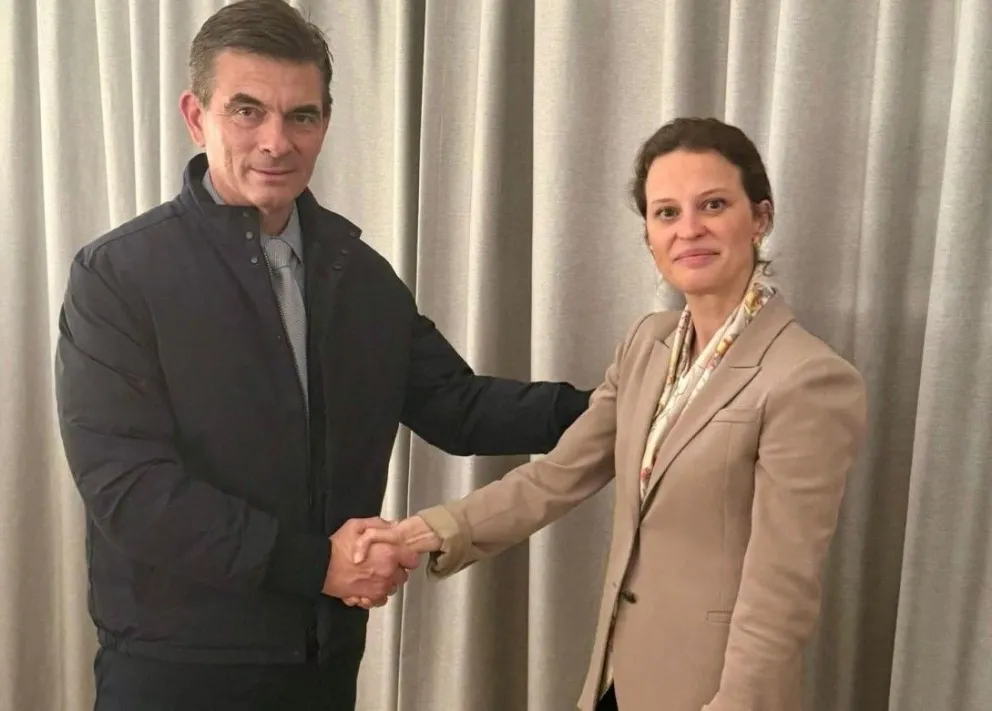 Rodrigo Paz con lSusana Cordeiro Guerra, vicepresidenta del Banco Mundial para América Latina. Foto: @Rodrigo_PazP