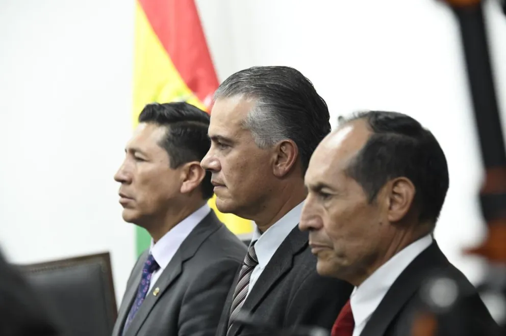 Los viceministros fueron posesionados en un acto en dependencias de la cartera de Gobierno. Foto: ABI