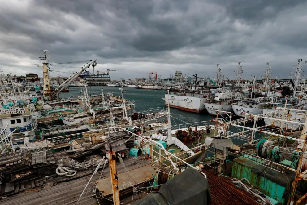 El Gobierno del condado señaló que las lluvias rompieron récords históricos y que varias zonas del municipio costero de Su'ao y de los alrededores del río Dongshan continúan bajo el agua. Foto: EFE