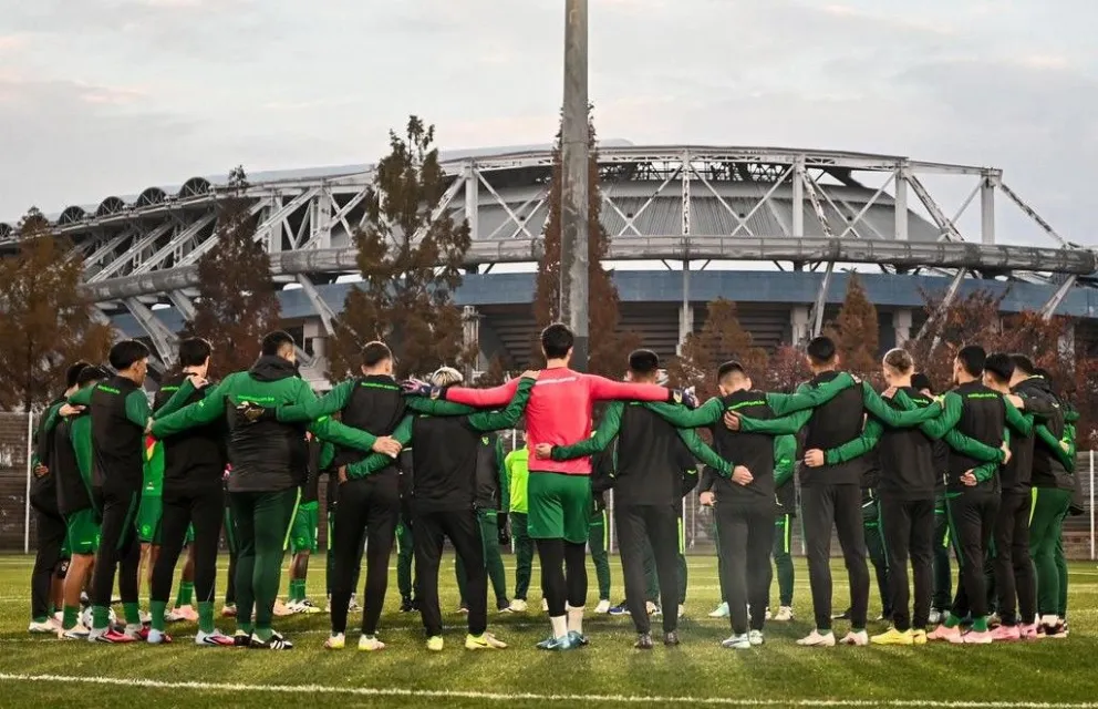 El entrenamiento que realizó la Verde en esta jornada en la localidad de Daejeon. Foto: FBF