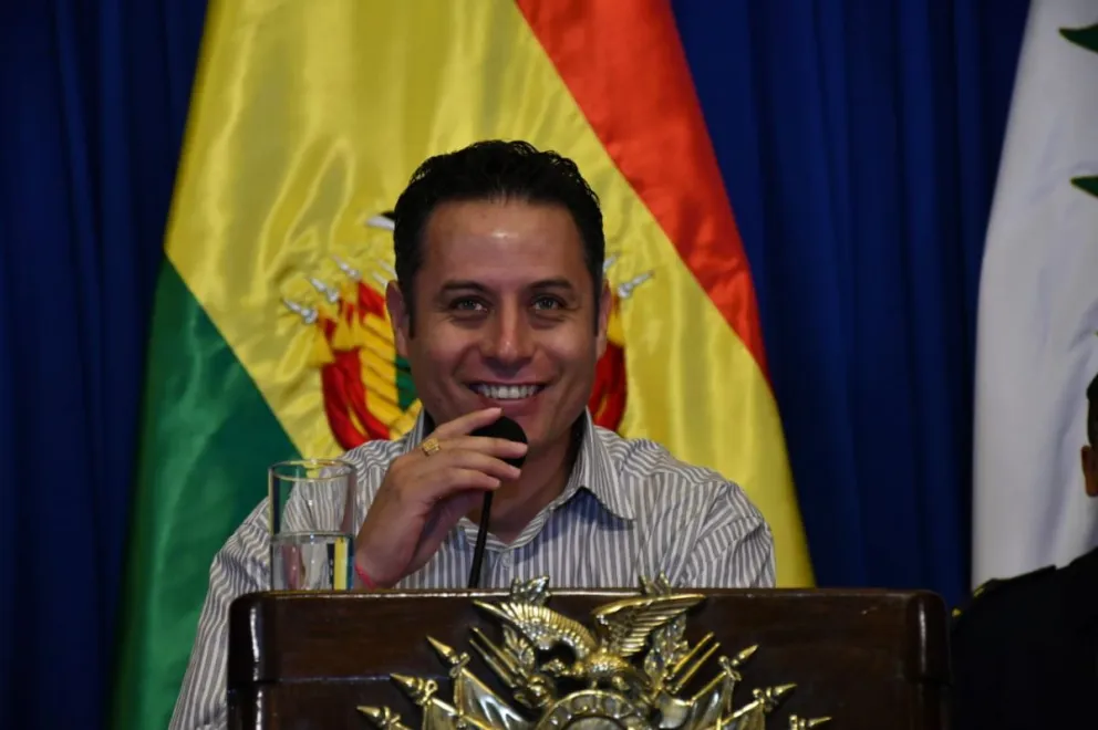El vicepresidente Edmand Lara, este miércoles. Foto: APG