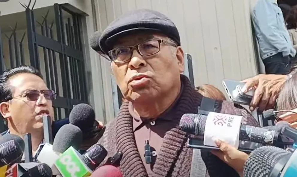 El dirigente de los jubilados Rodolfo Ayala, este miércoles. Foto: Captura de video