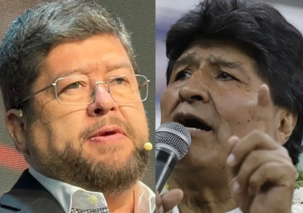 Doria Medina, líder de Unidad, y Morales, expresidente. Fotos: RRSS del primero y APG 