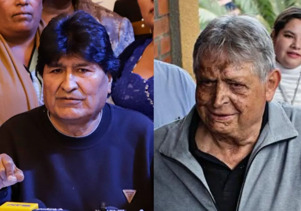 Evo Morales y Jaime Paz Zamora. Fotos: APG y RRSS de R. Paz 