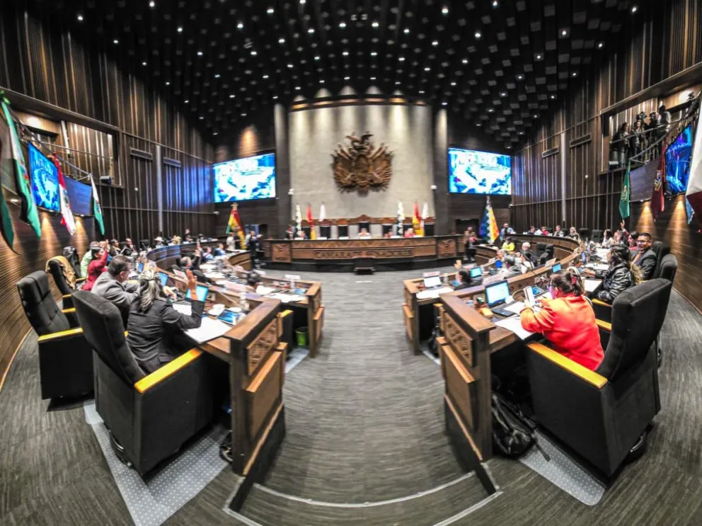 La sesión del Senado este jueves. Foto: Cámara de Senadores