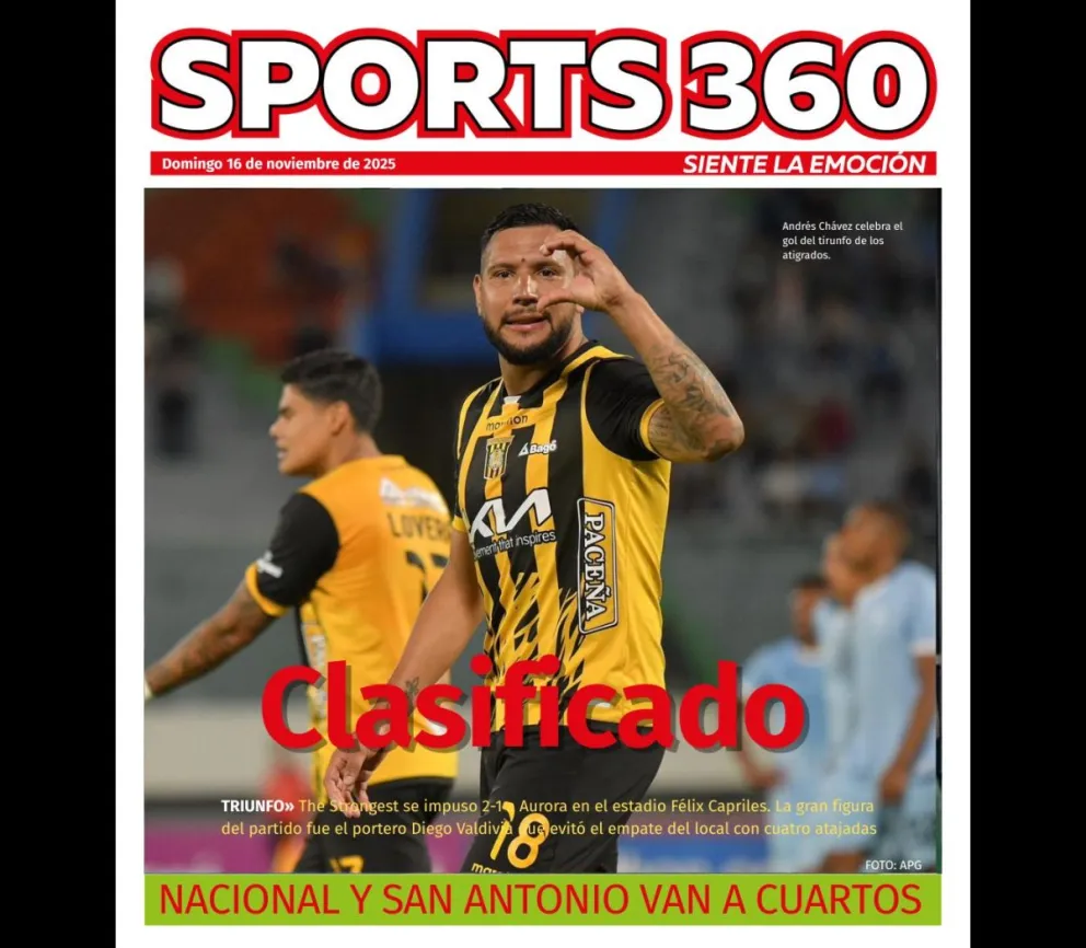 El festejo de Lovera y Chávez en el segundo gol de los aurinegros. Foto: Marka Registrada