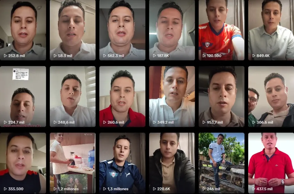 Captura de la cuenta en Tik Tok www.tiktok.com/@fuerzapatriotica, donde se difunden los mensajes del vicepresidente Edmand Lara.