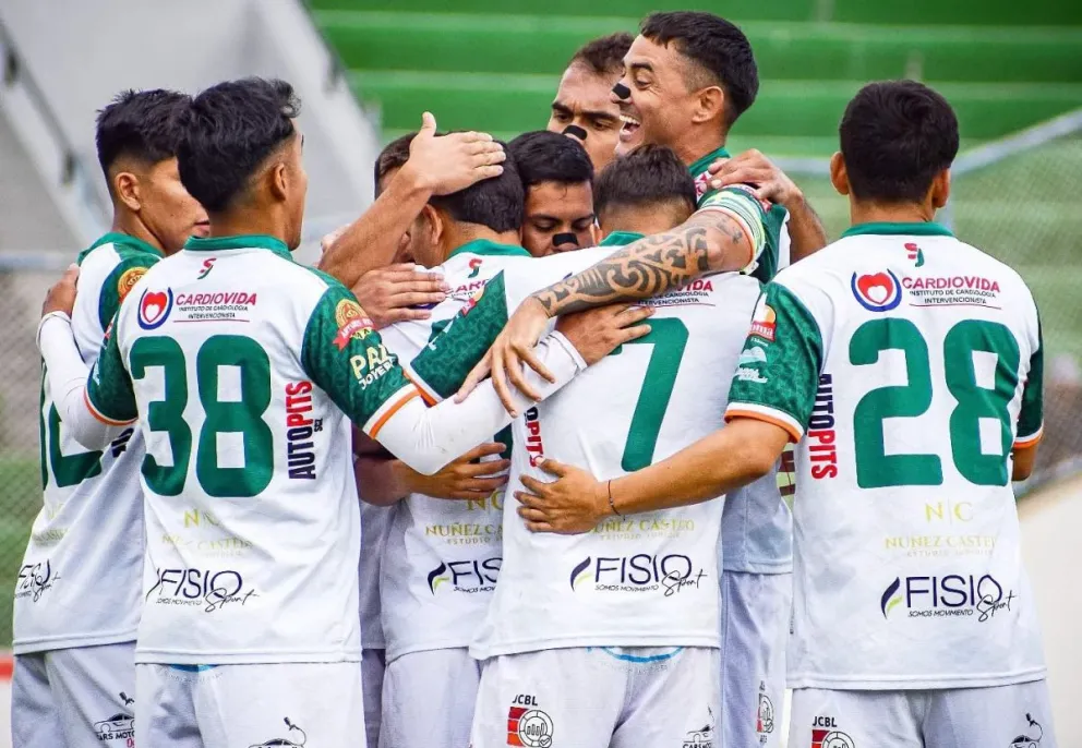Jugadores de San Juan celebran un gol en un partido anterior. Foto: Club FC San Juan