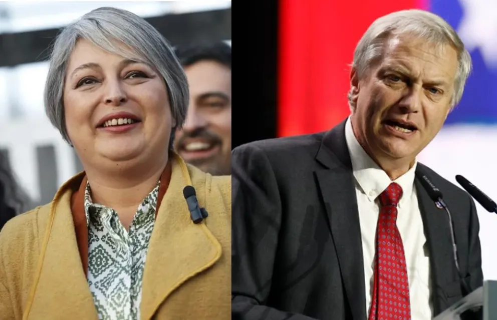 La izquierdista Jeannette Jara y el ultraderechista José Antonio Kast. Composición con fotografías de la agencia EFE