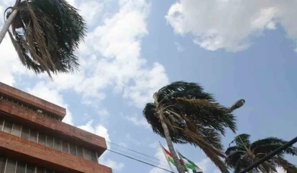 Fuertes vientos en Santa Cruz en una imagen de archivo. Foto: ABI