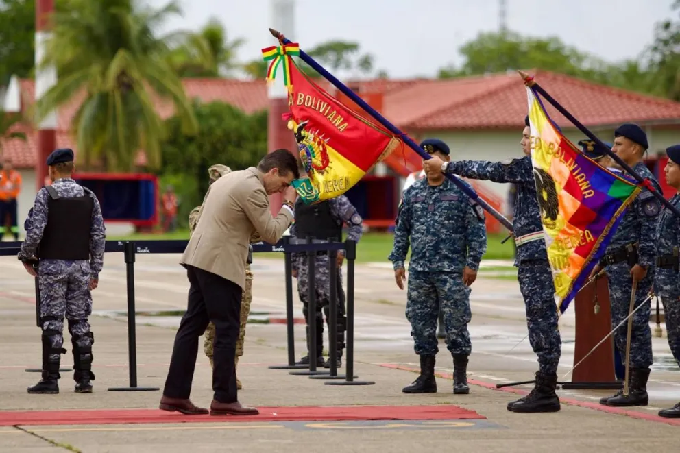 El presidente Rodrigo Paz estuvo en Beni, antes de viajar a Santa Cruz. Foto: RRSS de Paz 