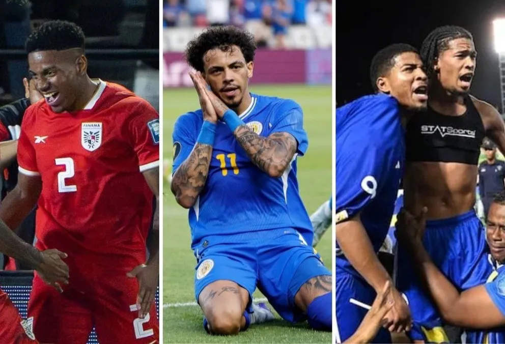 Jugadores de Panamá, Curazao y Haití festejan la clasificación al Mundial 2026. 