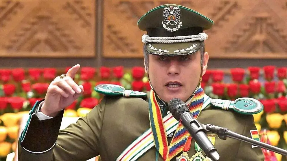 El vicepresidente Edmand Lara el día de su posesión. Foto: APG 