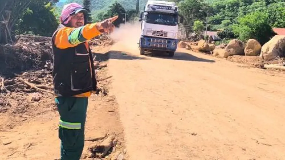 ABC habilita paso provisional hacia Samaipata. Foto: PAT