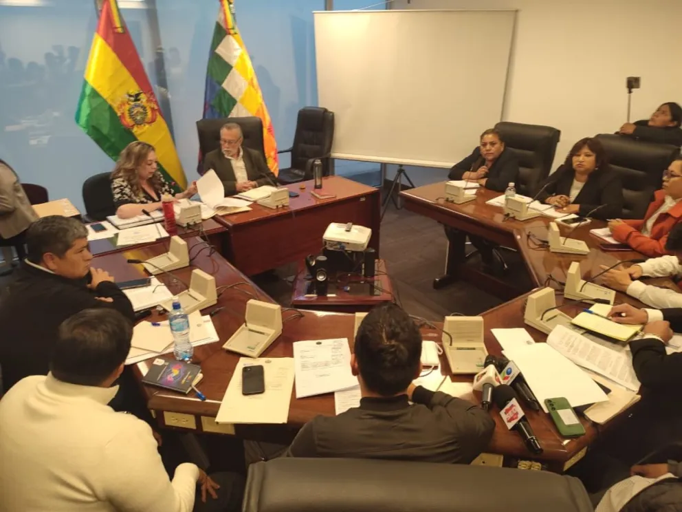 La comisión de Constitución en sesión. Foto: Paulo Lizárraga / Visión 360