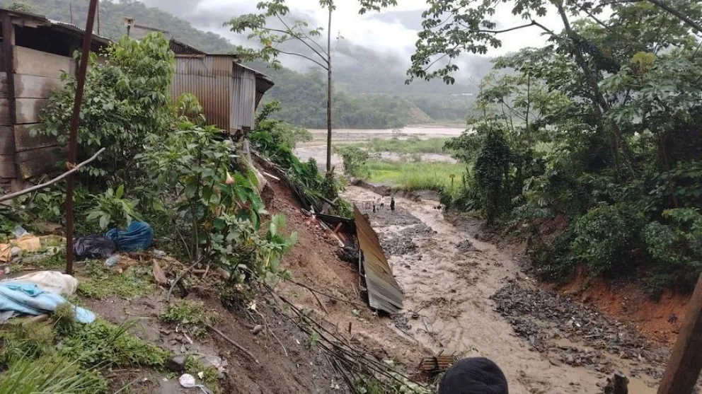 Uno de los sectores afectados en el municipio de La Asunta. Foto: RRSS