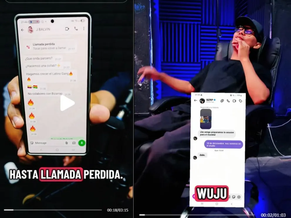 Capturas de videos de tiktok de Los Super Sexiboys. Composición: Visión 360.