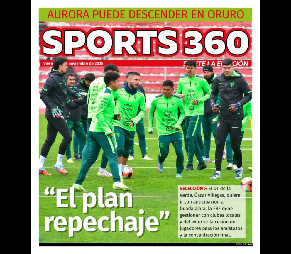 Una práctica anterior del seleccionado boliviano para las eliminatorias de la Conmebol. Foto: Archivo digital