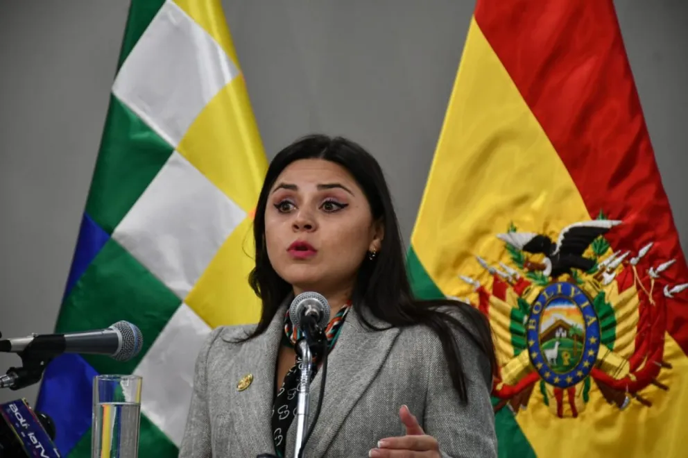 Carla Faval en la conferencia de prensa de este viernes. Foto: APG