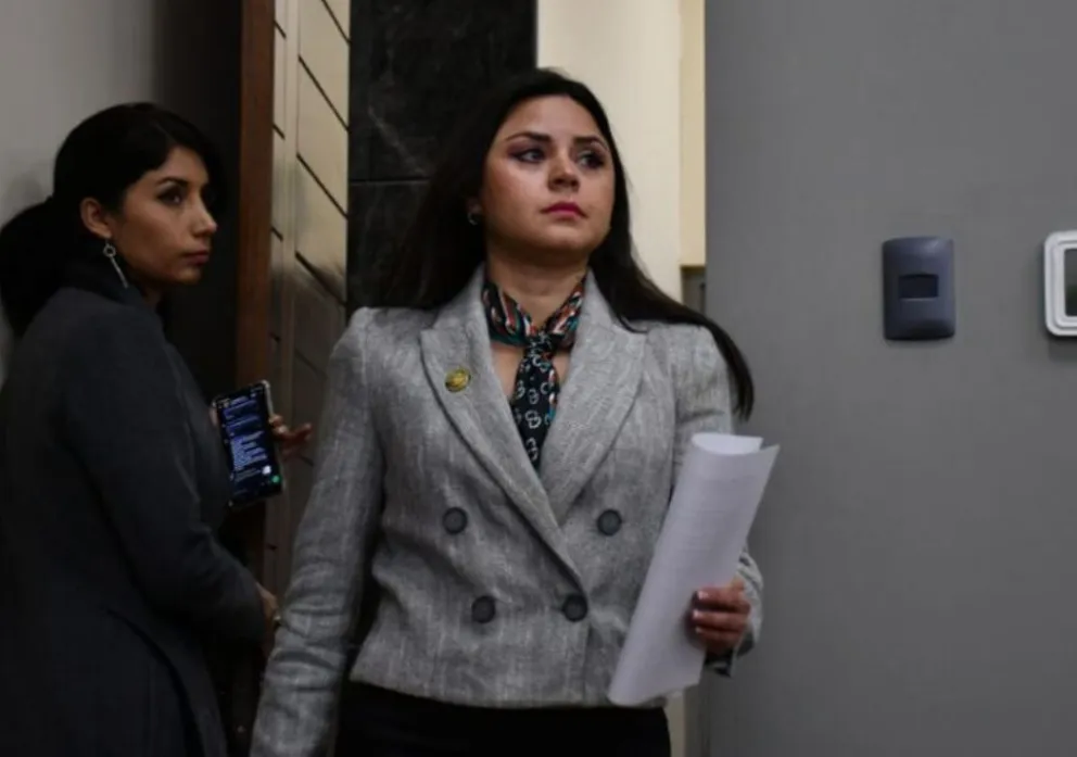 La vocera presidencial, Carla Faval, este viernes. Foto: APG