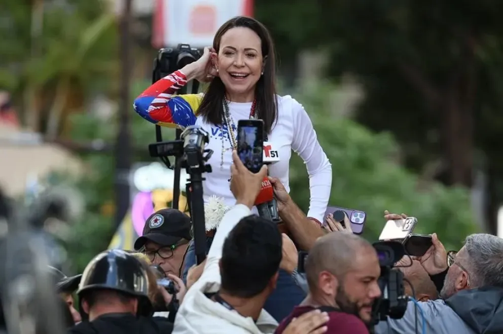 La líder opositora María Corina Machado, en una imagen de archivo. Foto: EFE