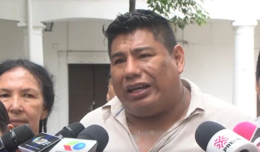 Dirigente evista, Reynaldo Ezequiel. Foto: Captura de video 