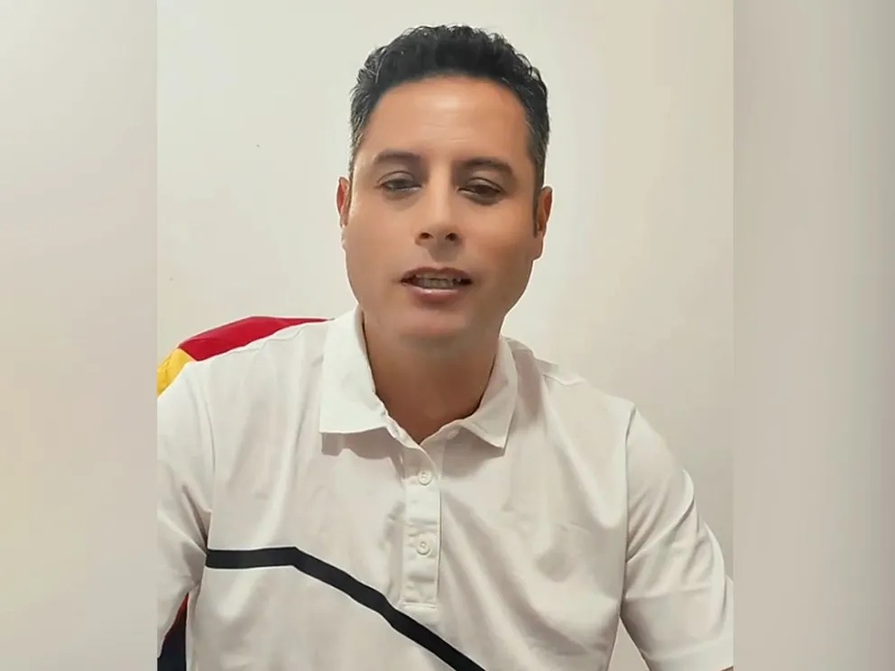 El vicepresidente Edmand Lara en un video. Foto: Captura