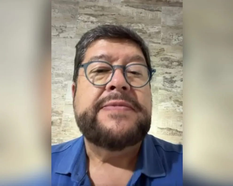 Samuel Doria Medina durante su mensaje. FOTO: Captura de video