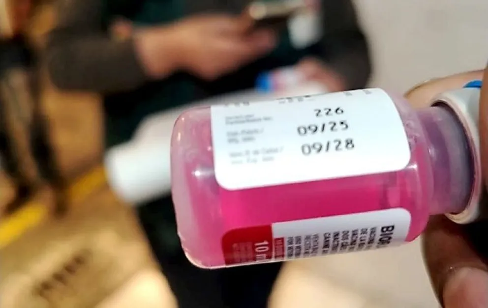 Una ampolla de la vacuna antirrábica. Foto: ABI